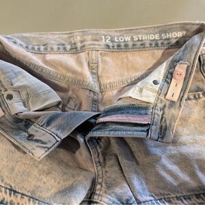 Girls Gap low rise denim shorts size 12